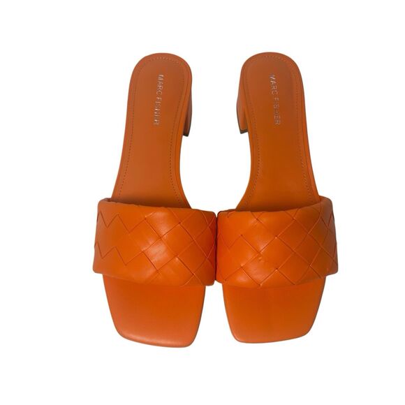 Marc Fisher Braided Heels- Orange - Size 9 M -Fast Shipping - Picture 6 of 16